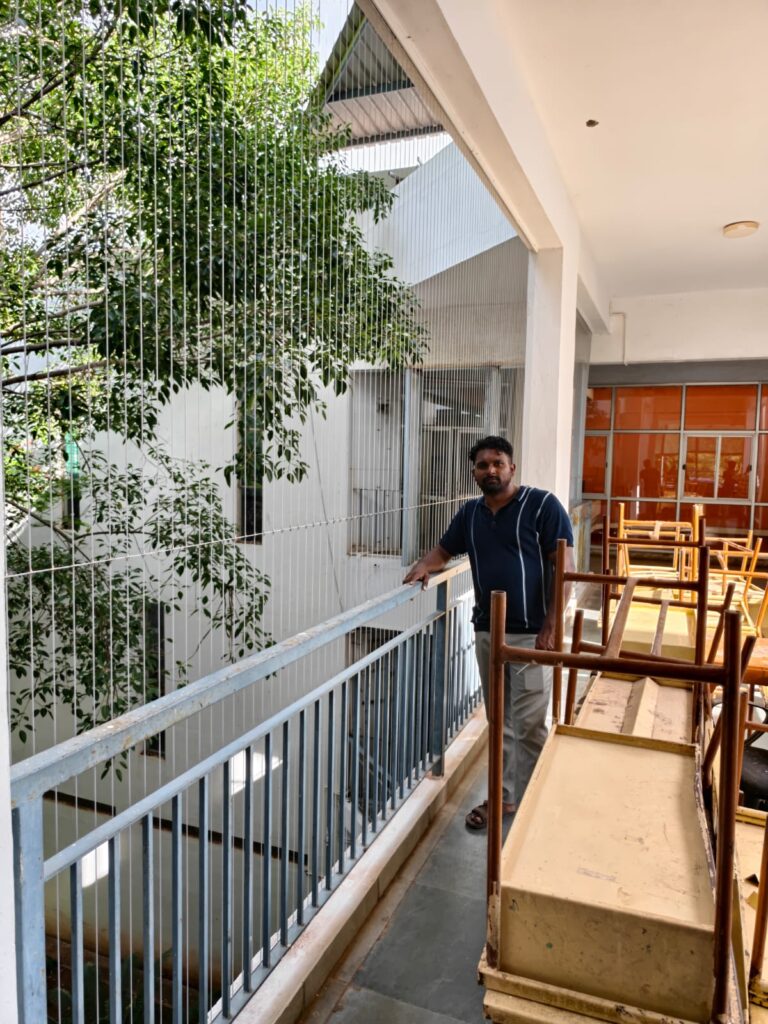 Invisible Grills Installation Done In Velachery By GSA Invisible Grills In Chennai