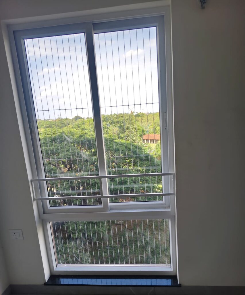 Premium Quality Invisible For Window Installation Done At Velachery by GSA Invisible Grills In Chennai