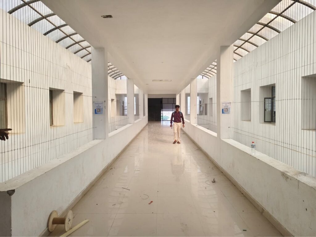 Project Done In Savitha College Safety Grills For Corridor Area